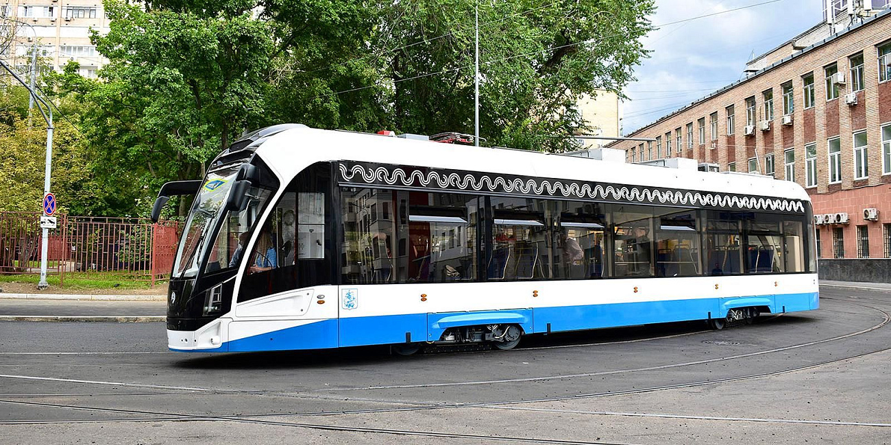 Первая обкатка трамвайной линии на Трифоновской улице состоялась в Москве
